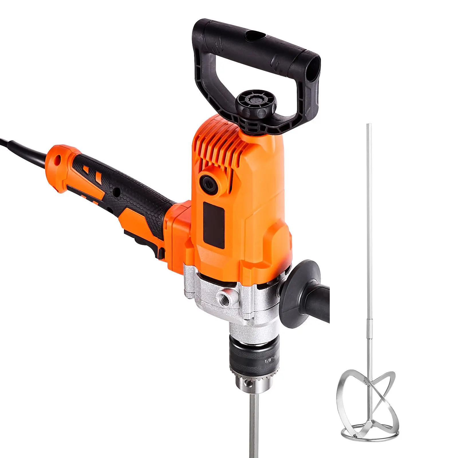 Drill Mixer, 5/8 inch Corded Electric Set, 0-750RPM 5.63A Mixing, Machine with D-Handle for & Blending, Handheld Cement Fodder