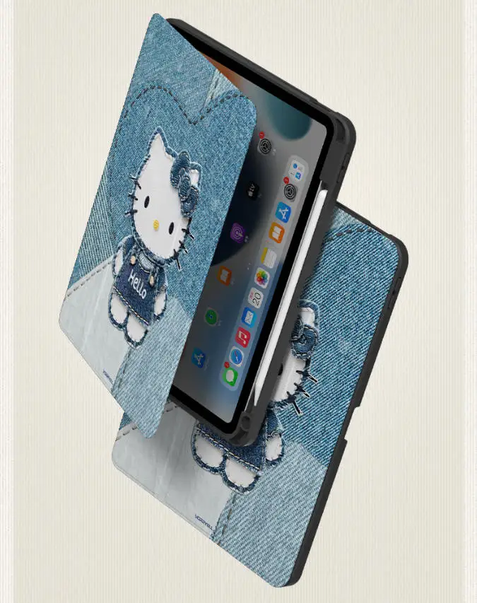 حافظة هالو كيتي لجهاز iPad ipad Air 4 5 10.9in M2 M3 Pro 4 5 6 12.9in M4 حافظة واقية Ipad 8/9/10 10.2in A16 11in غطاء لوحي #5