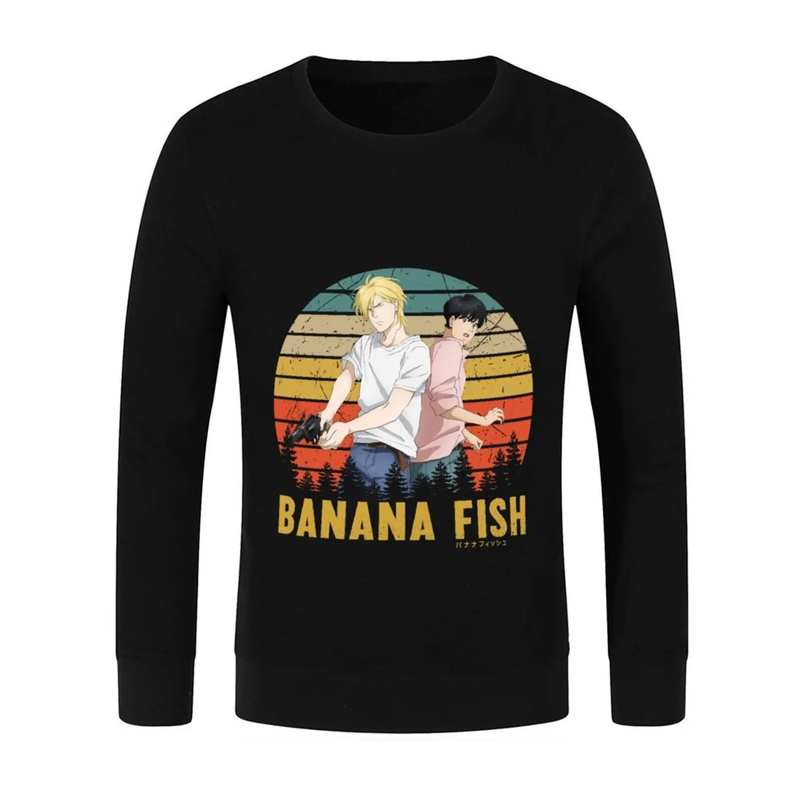 الموز الأسماك مروحة الفن خمر البلوز رياضية رياضية الرجال ملابس رجالية معطف رجالي بلوزات جديدة