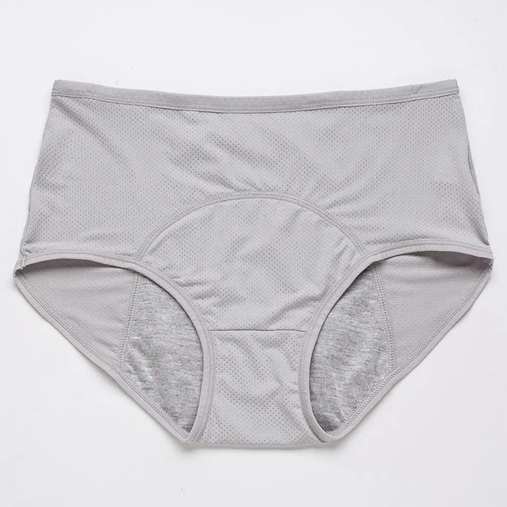 Menstrual Panties Leakproof Breathable Menstruation Briefs Oversize Mid Rise Stretchy Menstrual Women Briefs Menstrual Underwear