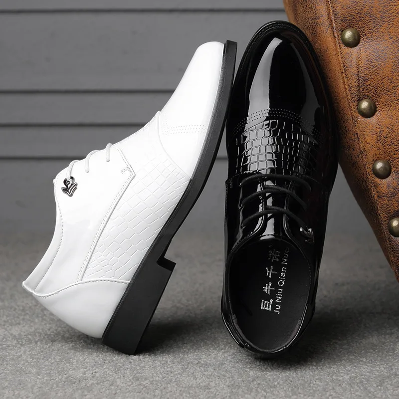 

Туфли мужские из лакированной кожи, люксовые, повседневные, обувь для вождения, толстая подошва, плоская подошва, свадьба, вечеринка, выпускной