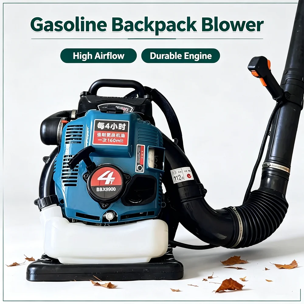 TUNGFULL Backpack 4 Stroke Gas Powered Air Blower Heavy Duty Leaf Snow Blower For Farm Yard Forest Cleaning Work