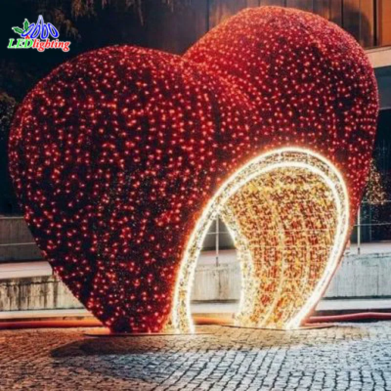 

Custom. outdoor waterproof 3D LED wire frame festival wedding decorative pole rope street arch tunnel motif