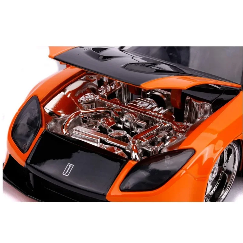 

1:24 RX-7 joint model car, alloy die-cast toy model static collection, tabletop room living room ornament boy gift