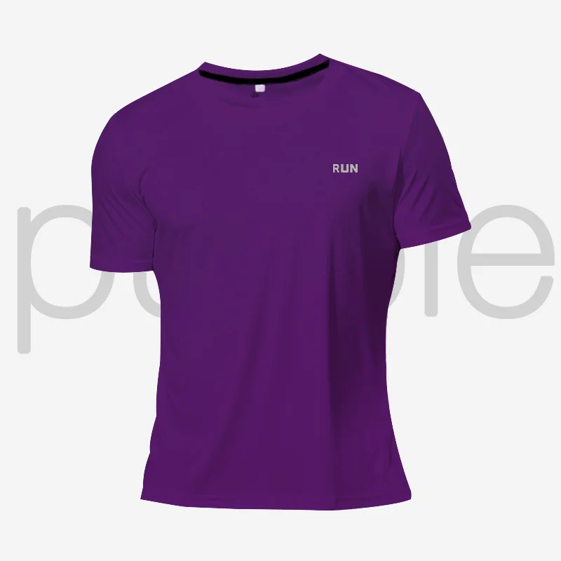 Lange und kurz ärmel ige T-Shirt Fitness Sport Tops Morgen laufen Eis Seide schnell trocknen Outdoor Bergsteigen Sport kleidung Männer – Detail 26