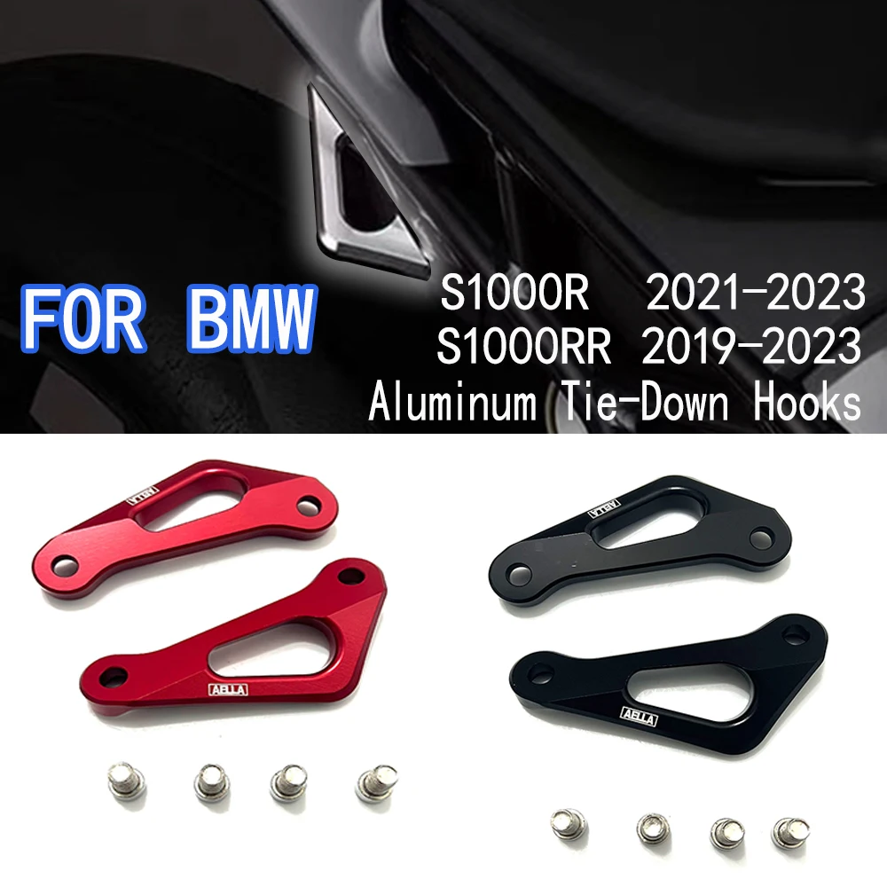 FOR BMW  CNC S1000R 2021-2023/S1000RR 2019-2023 Aluminum Tie-Down Hooks – No Drilling Required, Corrosion Proof