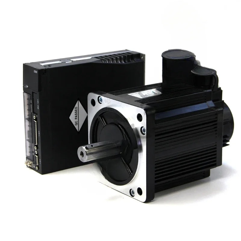 40/60/80/90/110/130 Flange Series 220V Servo Motor com Driver de Servo Motor e Cabo Codificador, Kit de Controlador CNC para CNC