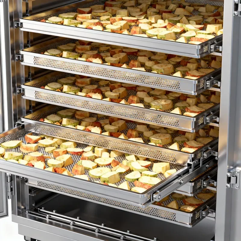 For Baoyang Commercial Food Dehydrator Gas Heating Fruit Vegetable Dryer Energy Saving Machine for Home Business Use
