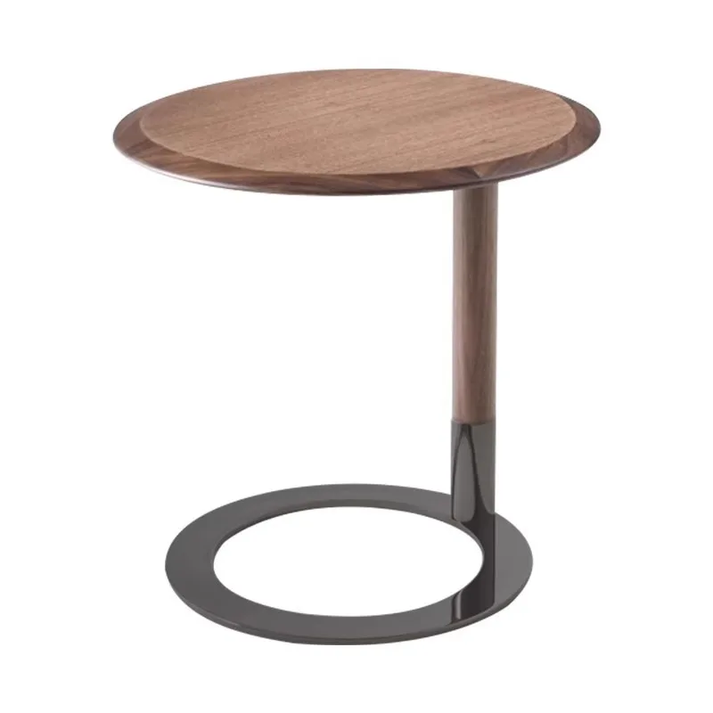 

Vintage, Nordic, Italian, Minimalist, Side Table, Light Luxury, North American, Black Walnut, Solid Wood