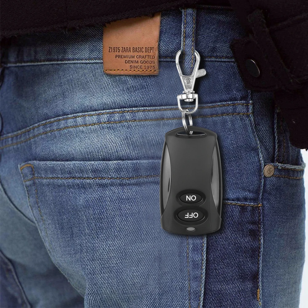 RF 433MHz Universal Wireless Remote Control Switch DC 12V Relay Receiver and Transmitter for LED Light Gate System On Off