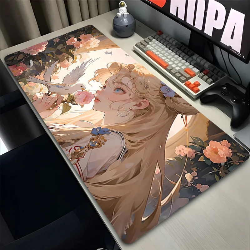 

Mouse Pad PC Non Slip Rubber Mousepad Laptop Gamer Cabinet Keyboard Pad Office Computer Gaming Desk Mouse Mat HD S-sailor Moon