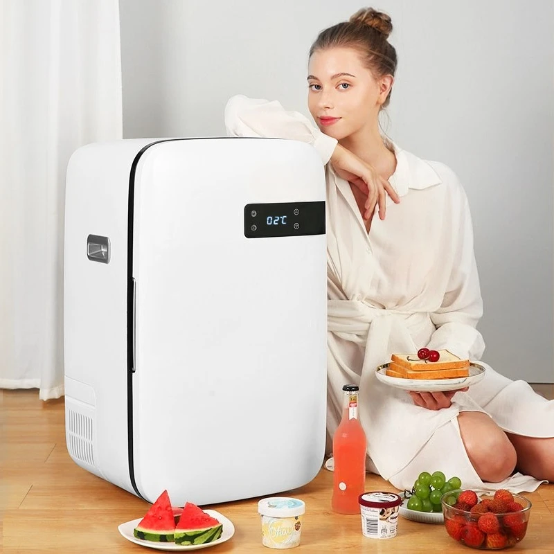 32L Compressor Driven Mini Fridge, Compact Refrigerator with Cooler and Freezer for Rental Home