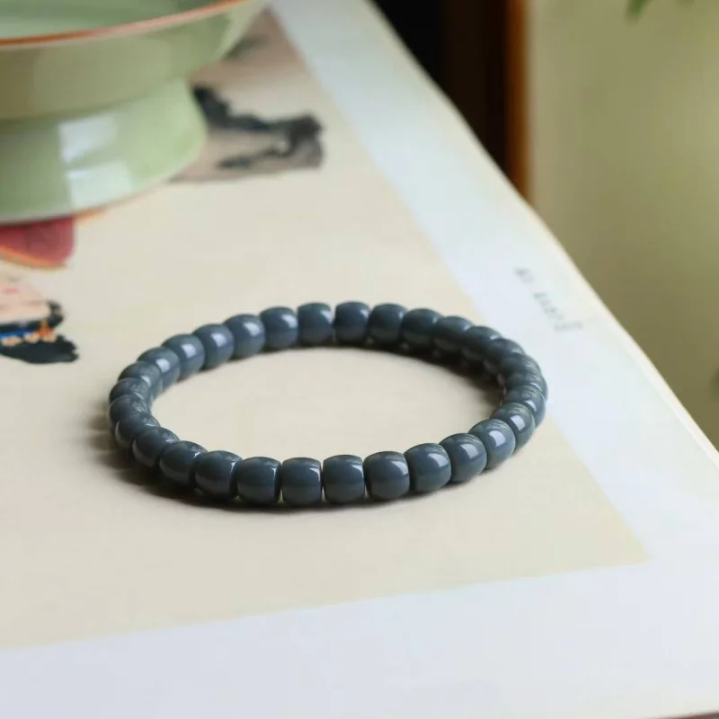 

Браслет из натурального нефрита Хэтянь для мужчин и женщин, в этническом стиле, модный и универсальный