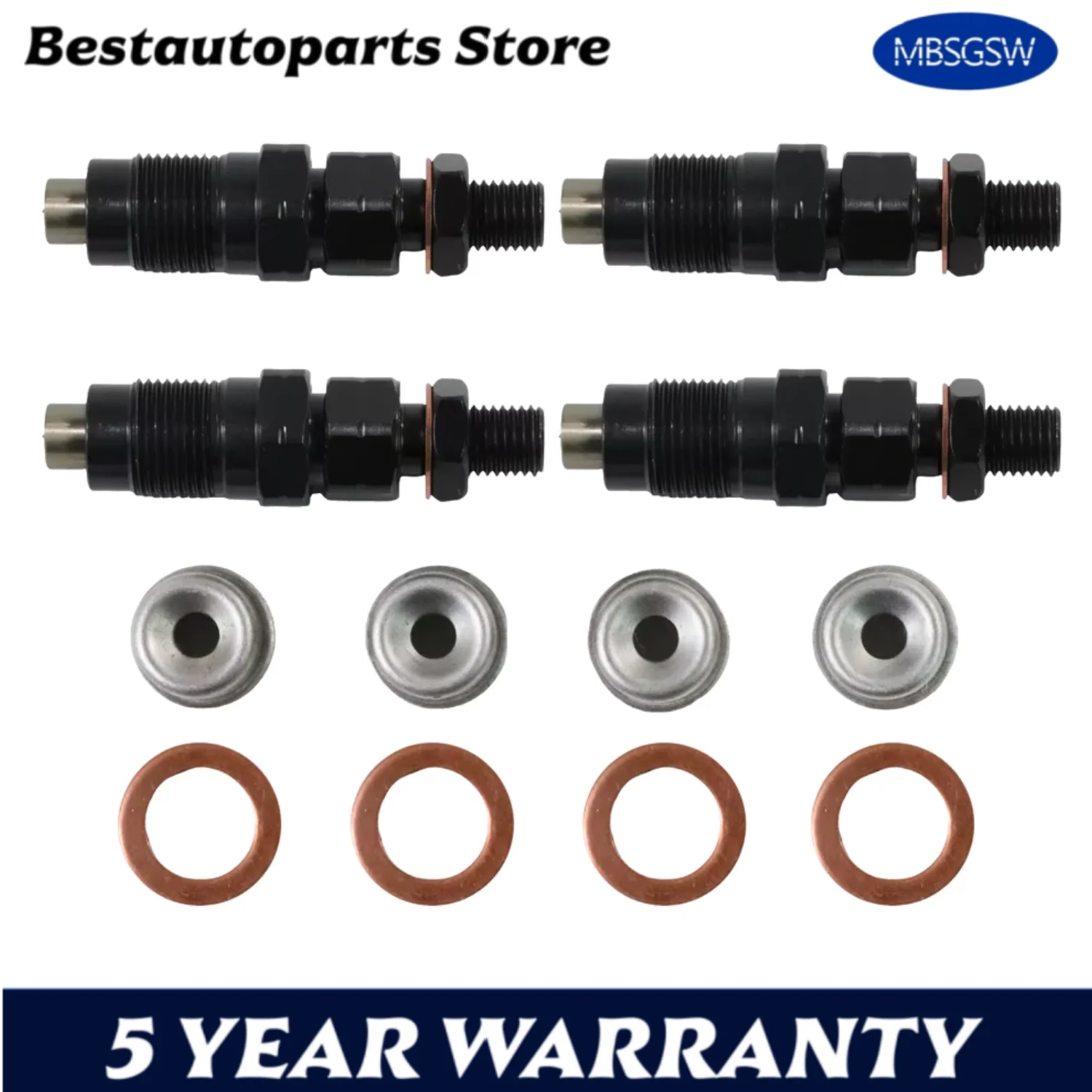 

4 шт. топливные форсунки TD27 16600-43G23 подходят для NISSAN NAVARA TD27 D21 2,7 л дизельные автозапчасти с гарантией 1 год