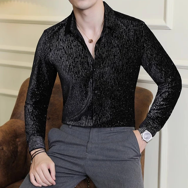 Camisa terciopelo hombre sale