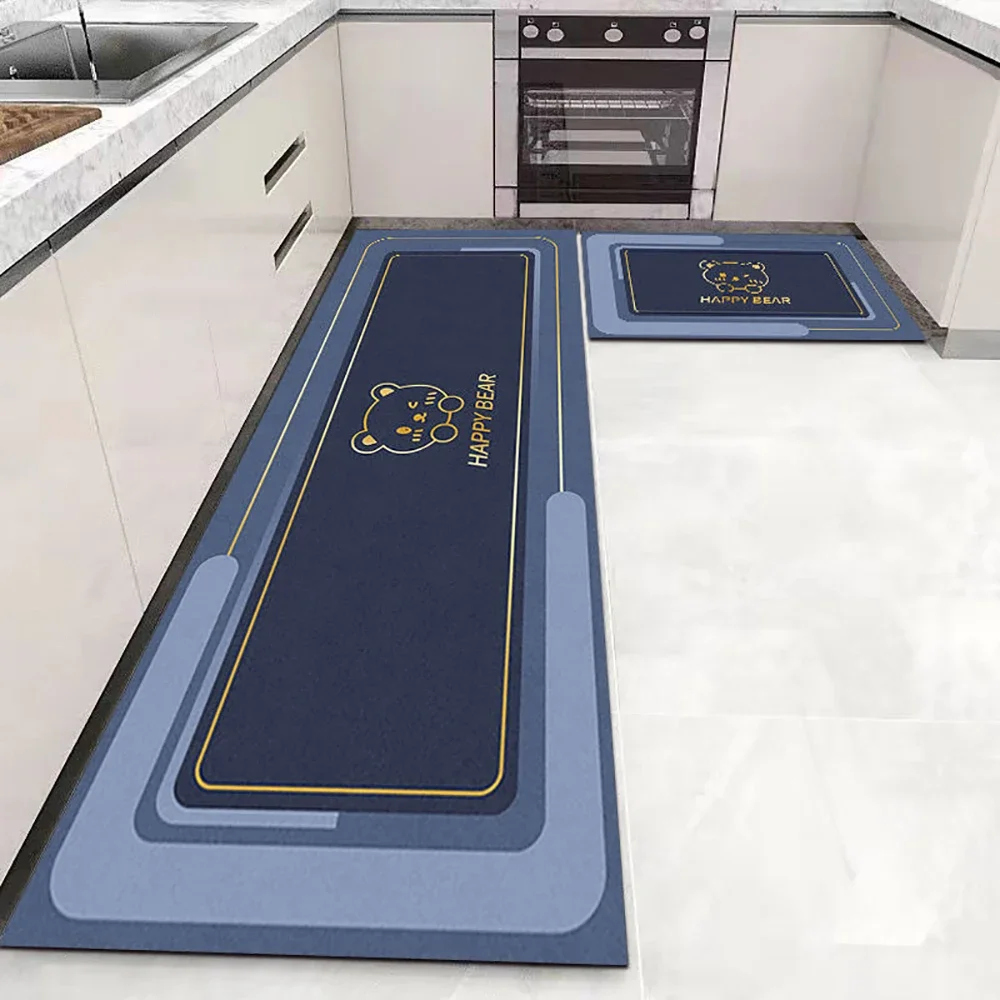 VIKAMA Kitchen Floor Mat Bedroom Corridor Long Strip Area Carpet Soft And Anti-Slip Entrance Door Mat Kitchen Accessories