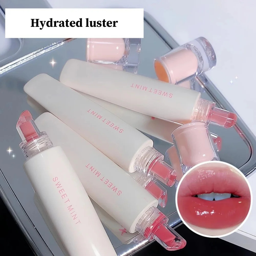 1 szt. Żelowy błyszczyk do ust, nieprzywierający tint do ust, długotrwały, nawilżający, kryształowy błyszczyk do ust, lustrzany płynny błyszczyk do ust, kosmetyki, błyszczyk do ust, makijaż
