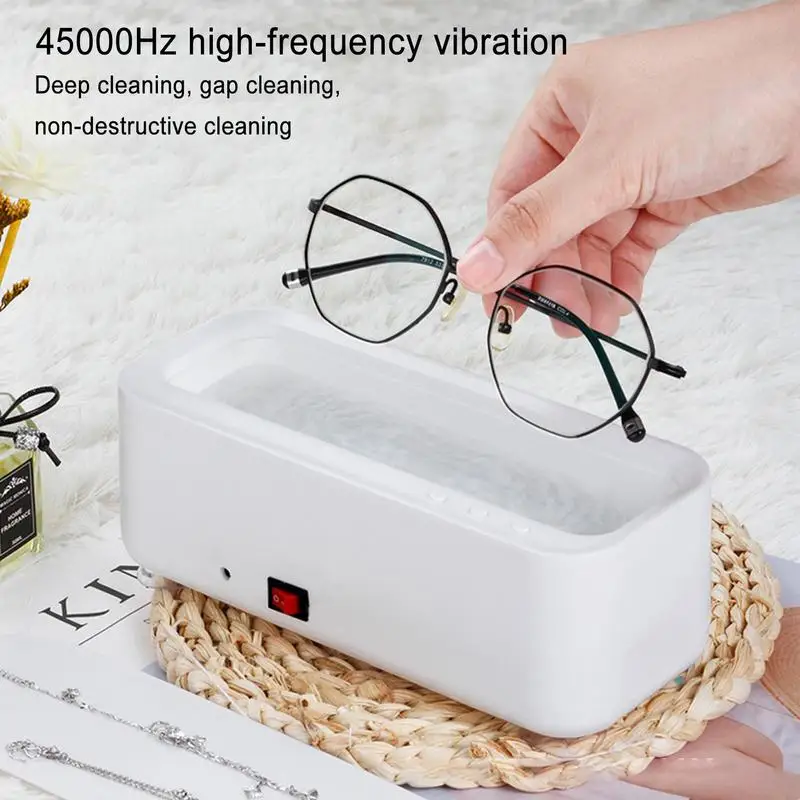 Ultrasonic Eyeglass Machine 45KHz Eyewear Makeup Brush Vibration Washing Device Professional Ultrasonic Cleaner Machine For