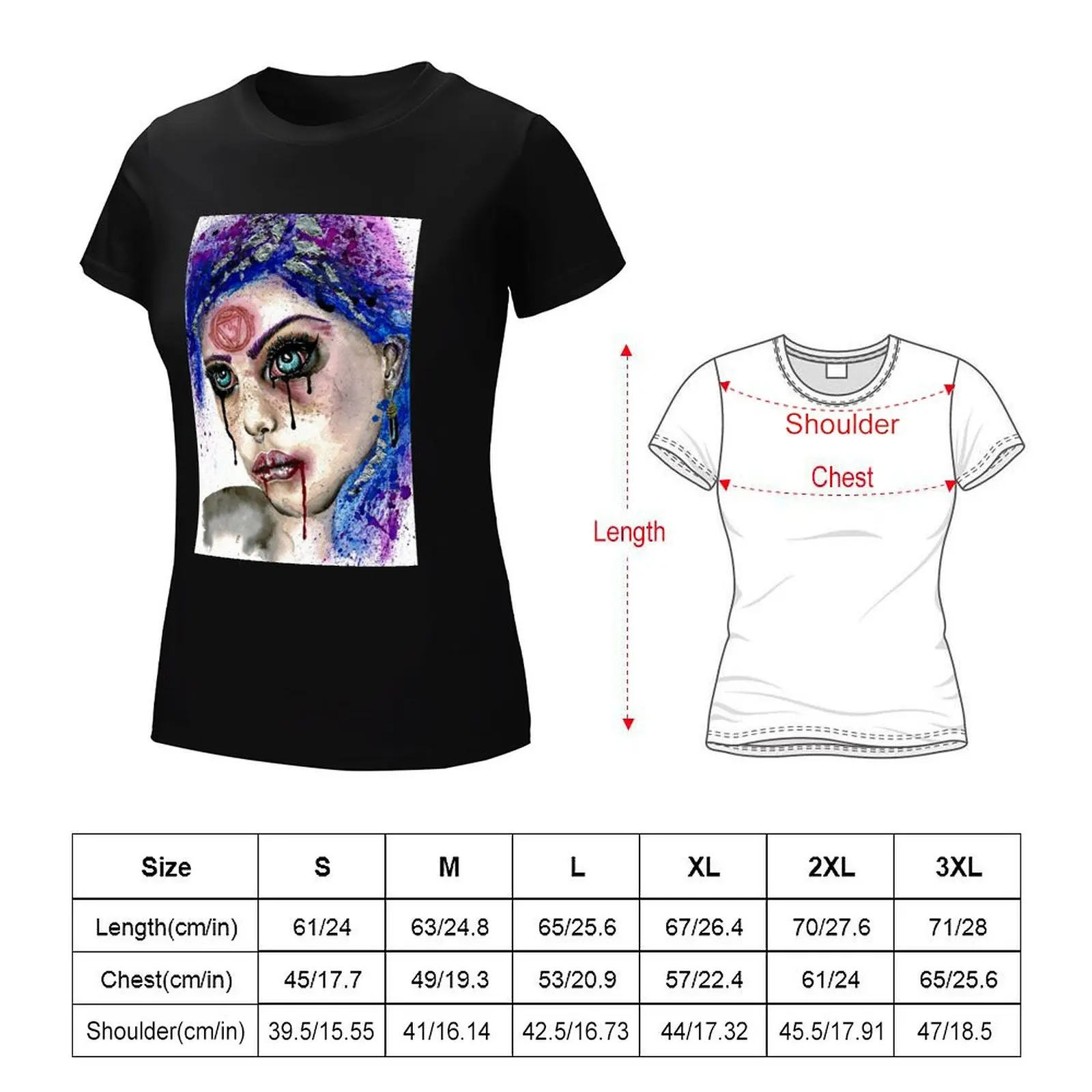 Dark Night Of The Soul Healing T-shirt surdimensionné pour femme, vêtements drôles