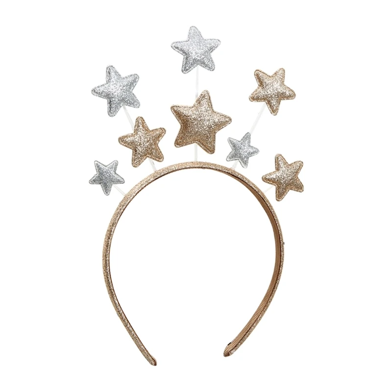 Shinning Five-point Star Hair Hoop Live Broadcast Headband Party Headwear