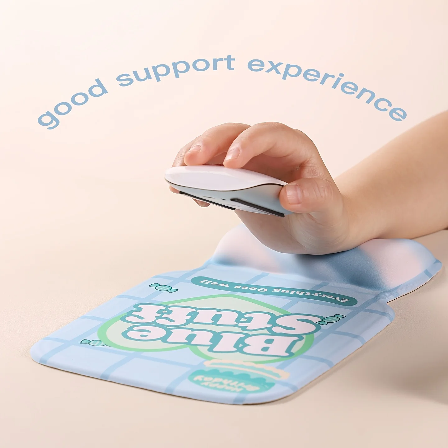 Ultra-Soft Marshmallow Silicone Filled Ergonomic Keyboard Mouse Wrist Rest Cushion Set Office Desktop Support Pad