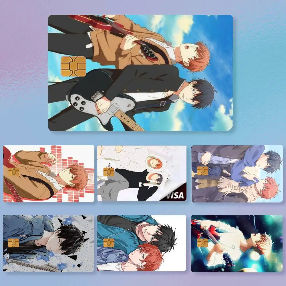G-Given BL Anime Ritsuka M-Mafuyu Sato   Credit Card HD Stickers Premium matte film effectively prevents fingerprints  .