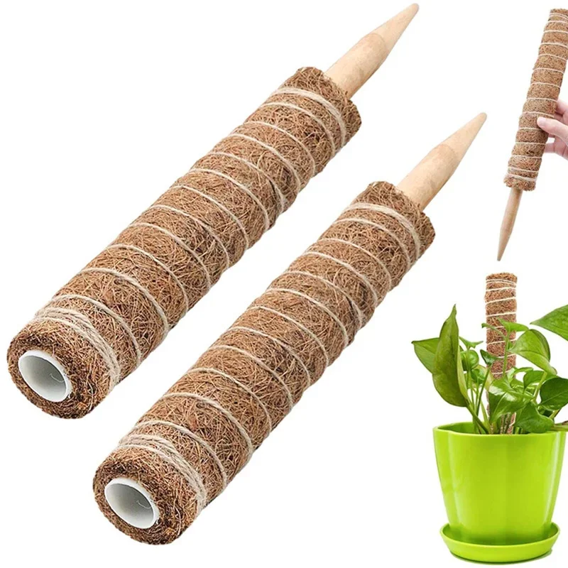 

Pole for Climbing Plants Support Extension, Garden Coir Totem Coconut Palm Sticks, Vine Support, Plant Moss Pole, 1PCs