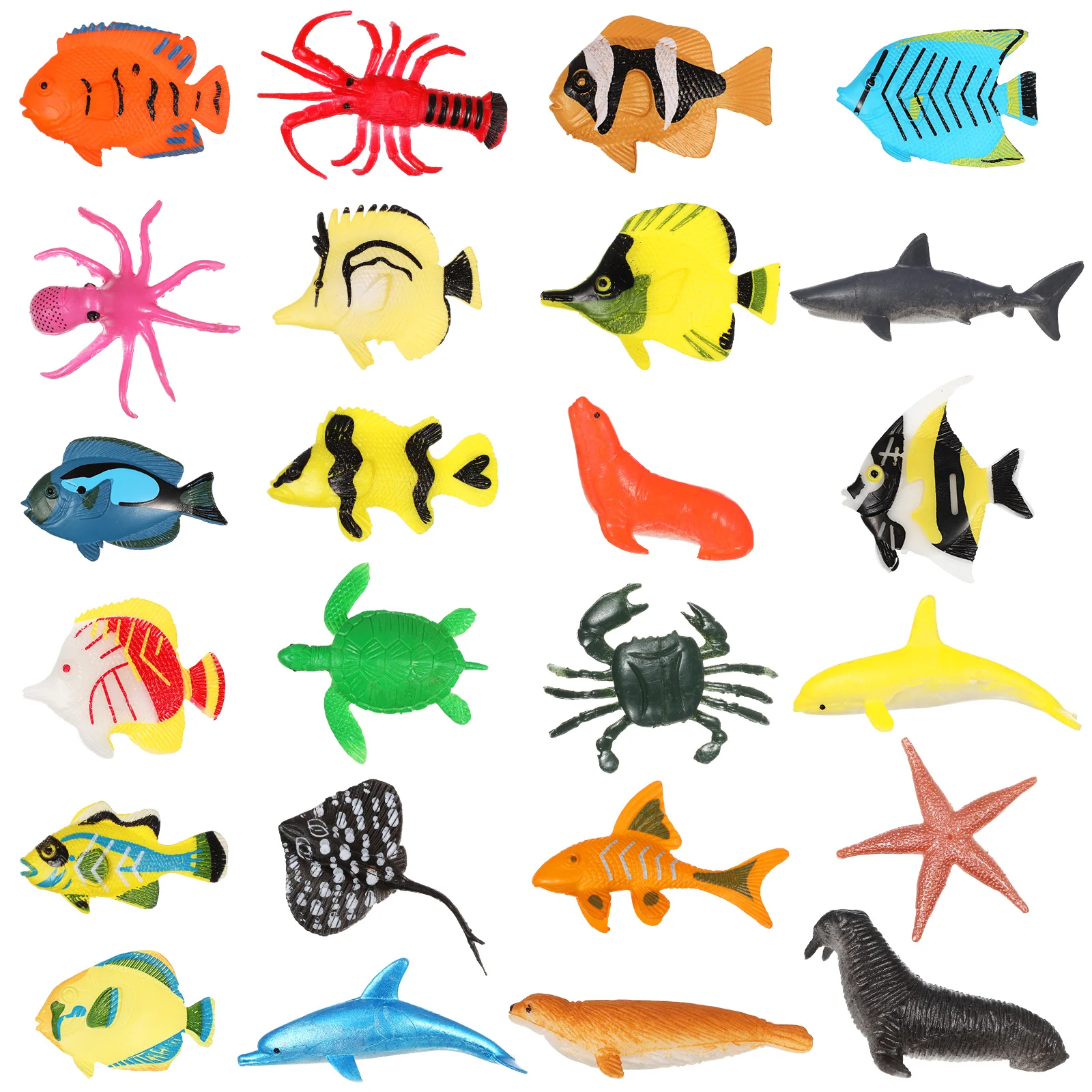 Aquarium Decoration Tropical Fish Model Dust-proof Mini Sea Animals Figures Tank