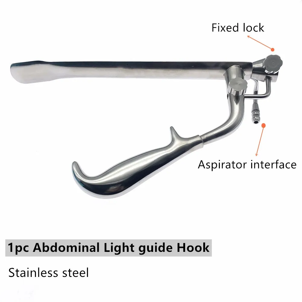 

Laparoscopic light guide hook Abdominal hook with light guide hook abdominal retractor Surgical instrument