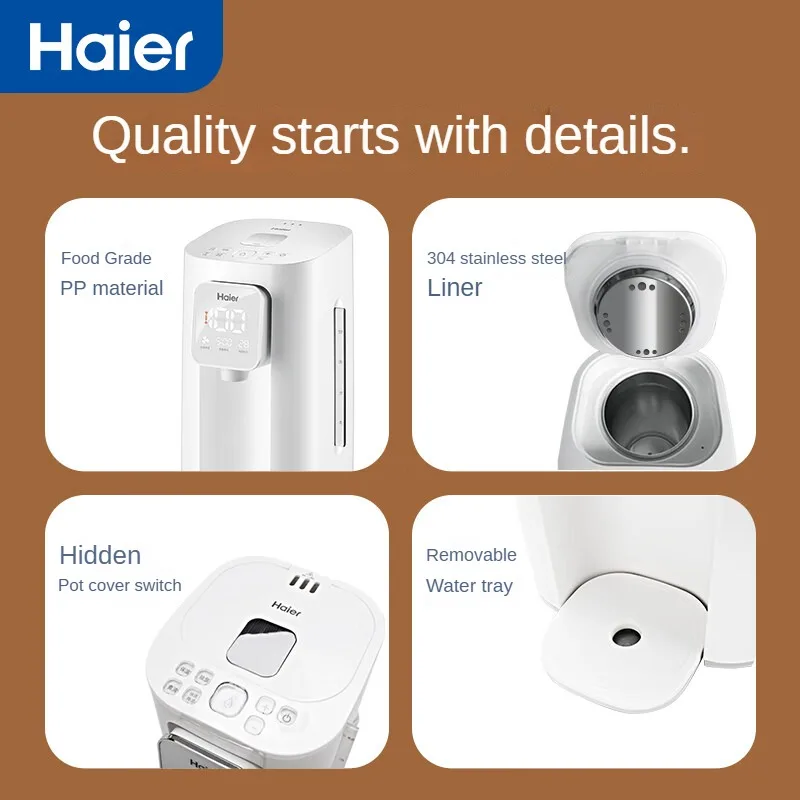 Haier Smart Temperature Control Electric Kettle with Large Capacity for Home Use 220V