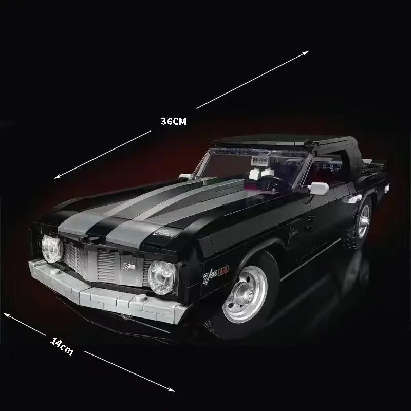 

Набор для сборки Chevrolet Camaro Tech Series, 1456 деталей, высокая сложность, развивающая игрушка для мальчиков, подарок, 10199