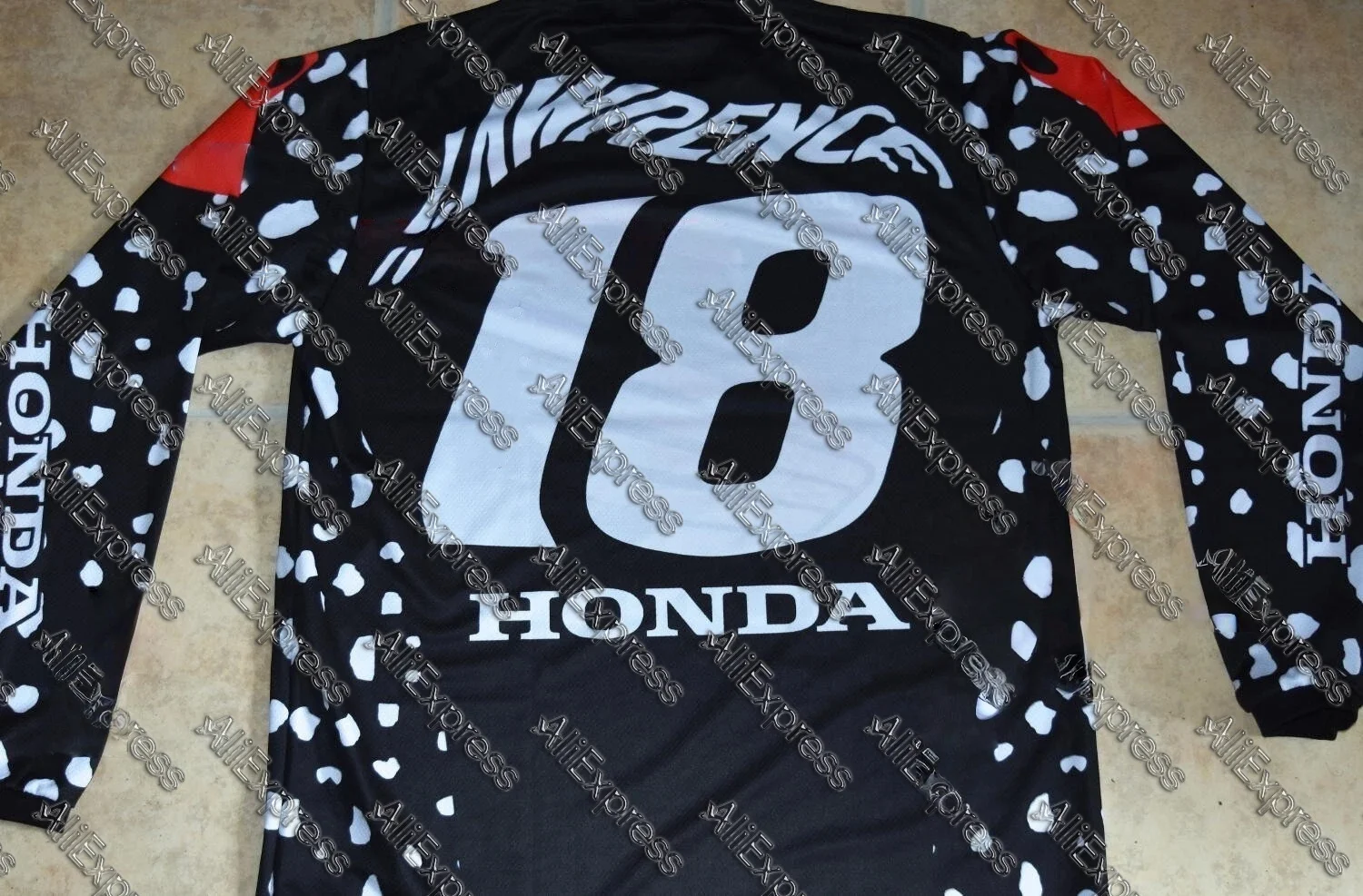 

Honda Unisex Summer Moto Cycling Long Sleeve Tee Breathable Motocross Jersey #18 Motorcycle Racing Enthusiasts Uniform Top