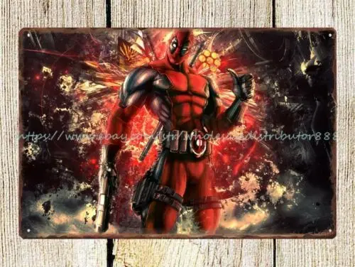 Comics thor metal tin sign wall art garage shop wall decor