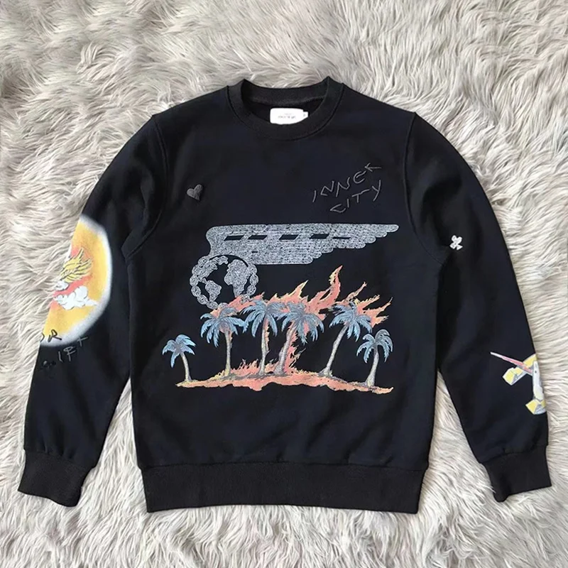 

Мужская толстовка-пуловер Kanye Honr the Gift Heavens Sake: повседневная уличная одежда, модная и удобная, с идеальной посадкой