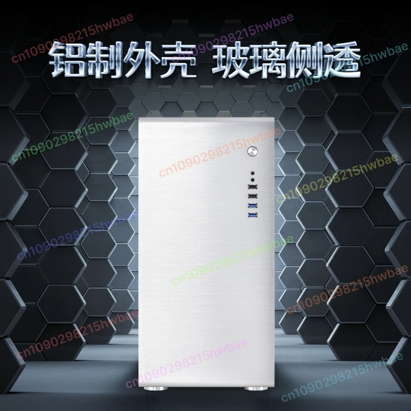 

All-aluminum large main board desktop computer chassis high-end ATX desktop side through e-sports games water-cooled large
