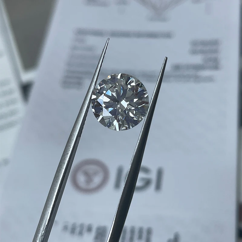 IGI Certified 1ct Round Lab Grown Loose Diamond, CVD & HPHT Created Diamond Wholesale