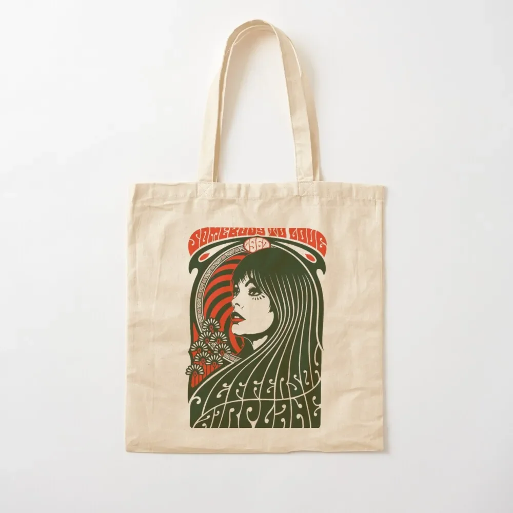 

Jefferson Airplane Tote Bag university shopper bag screen shopping cart bags university