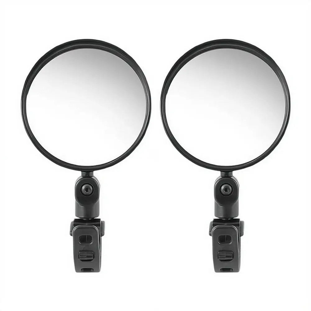 2pcs Universal Rearview Mirror For Baby Stroller And Bicycle Handlebar Adjustable Safety Mirror For Monitoring Infant Road Safet