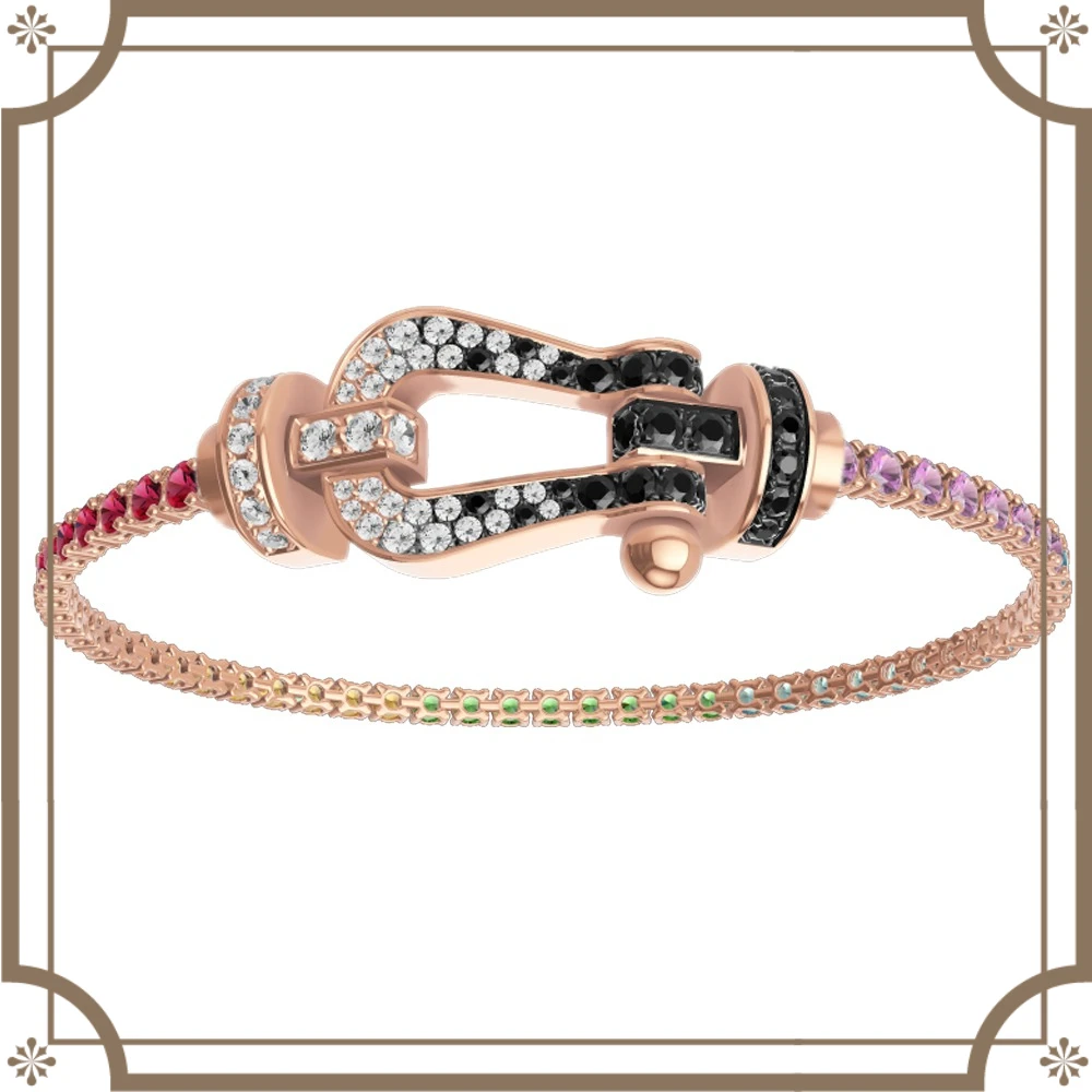 

LISV 2026 New 925 Silver Shining White Size L SingleRow Zircon Bracelet Female Daily Wear Party Gifts Luxurious Couple Jewelr