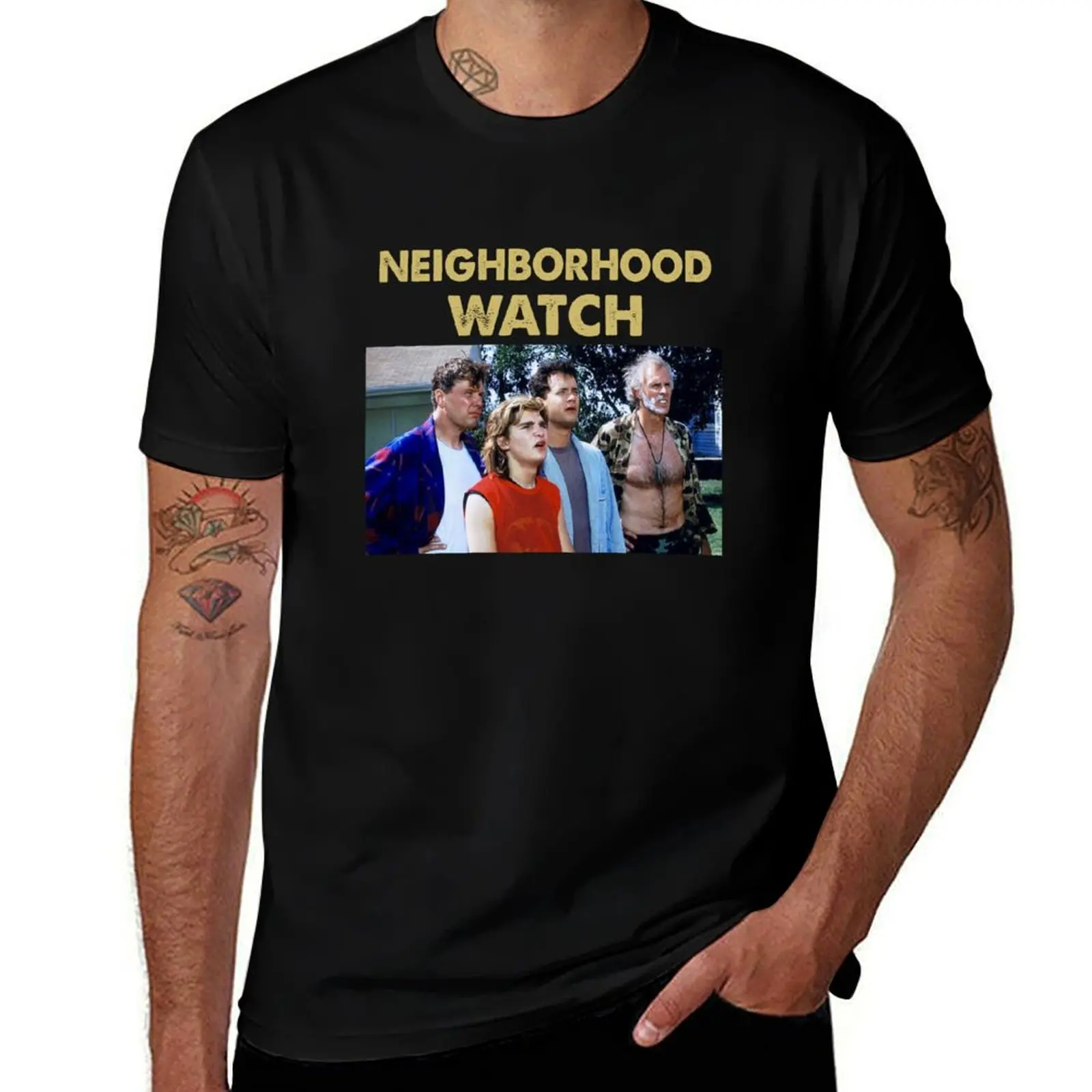 The Burbs 1989 Neighborhood Watch T-Shirt vintage graphic tee animal prinfor boys cute tops mens graphic t-shirts big and tall