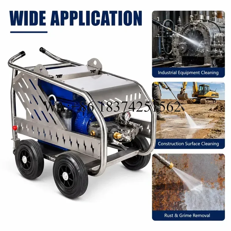 Wmwmnu for 8700PSI 600Bar SS304 380V Industrial High Pressure Washer High Pressure Cleaners For Industrial Descaling