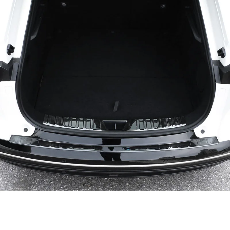 FIT FOR Mazda EZ-6 6E 2025 2026 2027 Stainless steel black Rear Trunk Inside outside Bumper Protector cover sill guard Trim 2PC