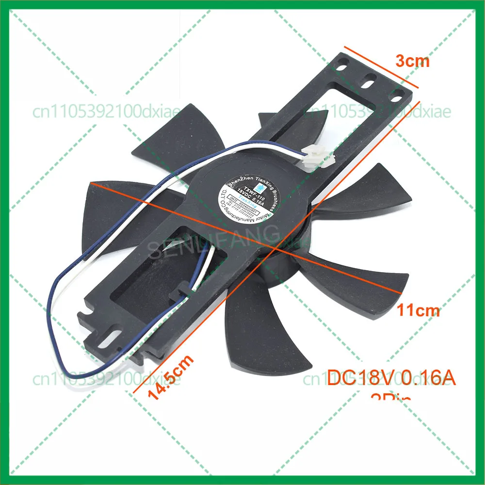 

3pcs 18V DC BRUSHLESS Fan TXWF-110 0.16A 2Lines For Media Induction Cooker Accessories Cooling Brand New