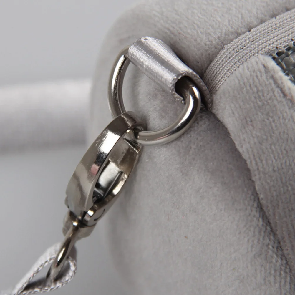 

Pet Round Cylinder Carrier Grey Comfortable Breathable Mesh Design Adjustable Strap Lightweight Backpack for Outdoor Travel