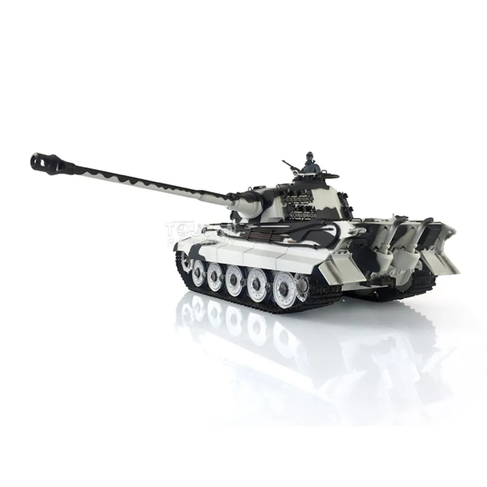 Henglong 1/16 7.0 King Tiger RC Tank 3888A FPV 360 Turret Metal Driving Motor Pipe Retractable Infrared Battle TH19724-SMT7