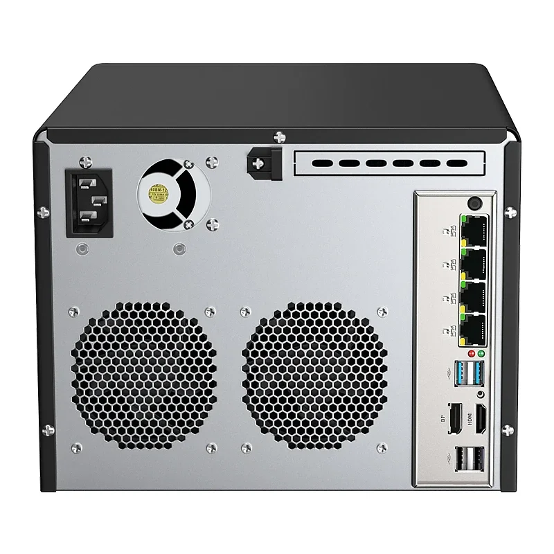 Nas N100 Truenas Freenas Omv 6-Bay Netwerkopslagserver N100 Cpu 2.5-Inch 3.5-Inch Sata Hdd/Ssd 4X2.5G Lan 1264np