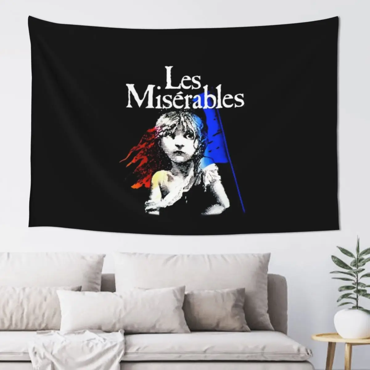 

Les Miserables ( black ) Tapestry Room Decorations Aesthetic Room Ornaments Wall Decor Tapestry