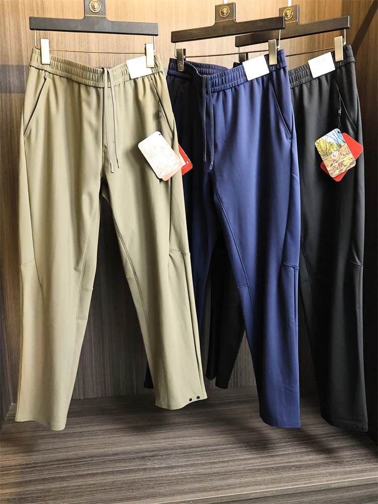

High Elastic Qui Dry Straight Leg Casual Pants Men's Outdoor Sports Nylon Blend Sl Glue Series Faionable Urban Sle