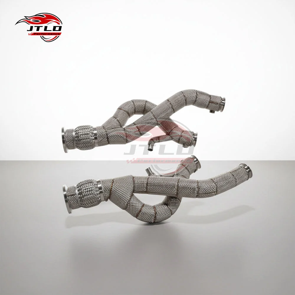 Performance Downpipe Kit for Lamborghini Revuelto 6.5L 2024+ Stainless Steel High Flow Exhaust with Ceramic Coating
