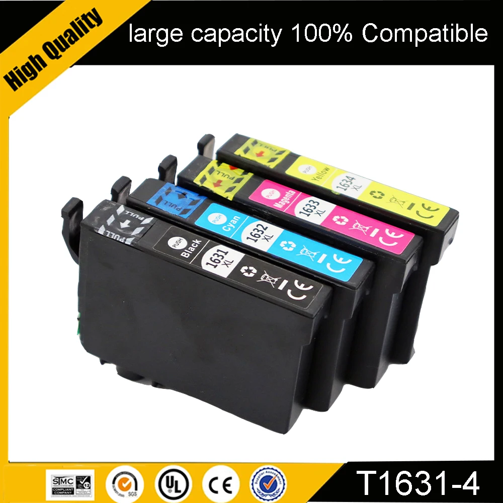 T1631 1631 1632 Kompatibel mit Epson 16XL Tintenpatrone für WF 2650 WF-2630 WF-2660 WF-2750 WF-2760 XP-320 XP-420 XP-424 Drucker